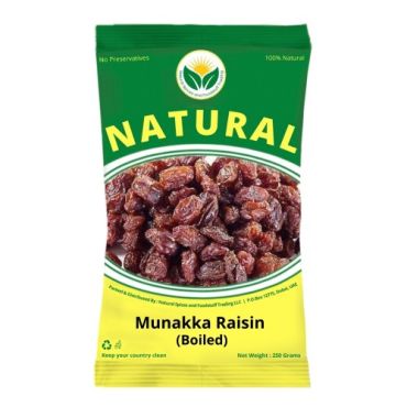 Natural Spices Munakka Raisin Boiled, 350 G